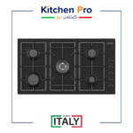 كتشن برو سطح 5 عين غاز اسود شبك HD - مفاتيح جانبيه - ايطالي– KP902HBK/GA-M