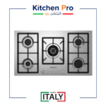 كتشن برو سطح 5 عين غاز استيل شبك HD - عين ثلاثيه وسط- ايطالي– مفاتيح اماميه KP903/GA-M