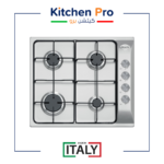 كيتشن برو سطح 4 عين غاز استيل شبك اينامل - مفاتيح جانبية إيطالي – KP602/GA-L-M