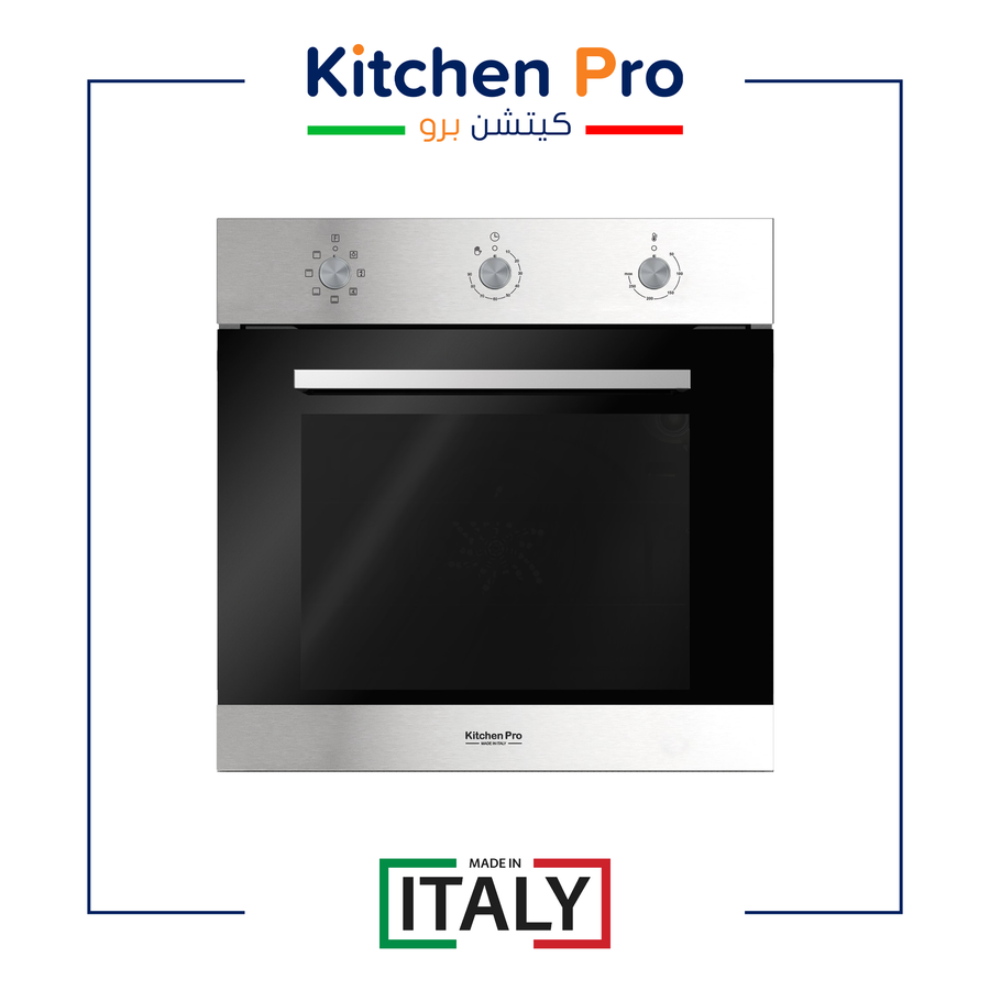 1764500388140837380 كتشن برو فرن بلت ان كهر باء 60سم 7 وظائف - استيل ايطالي - KP607/EL - الصورة 1