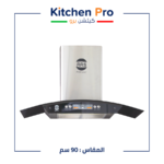 كتشن برو شفاط 90سم زجاج اسود - AAS-9002