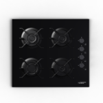 ماستر جولد سطح 60 سم زجاجي أسوج بلت ان 4 عيون غاز شبك ثقيل من الزهر - MG-6410-03