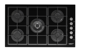 ⁦ماستر جولد سطح زجاج بلت ان 5 شعلات غازية 90سم - MG-9410-05⁩ - الصورة ⁦3⁩