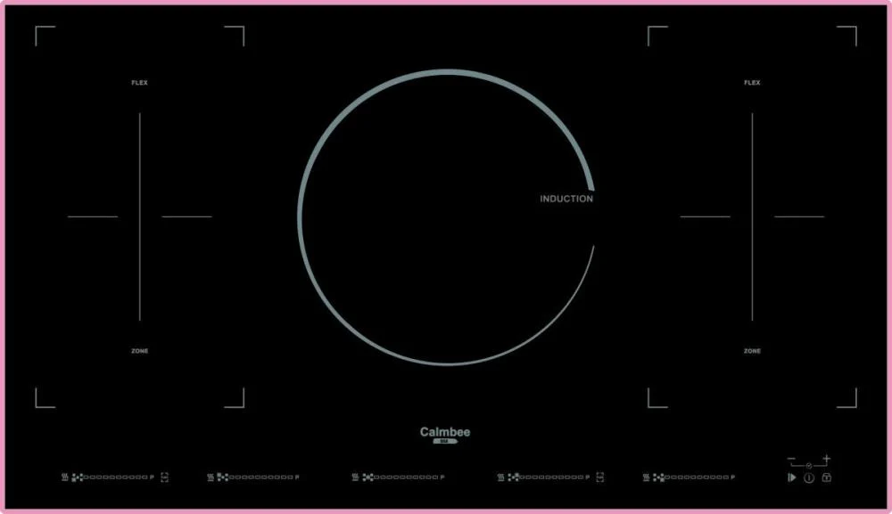 BTS590G1SQWP كالمي CALMBEE سطح اندكشن كهربائي مقاس 90 سم مع 5 مناطق طهي - BTS590G1SQWP - الصورة 1