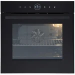 كالمي فرن كهربائي 60 سم 80 لتر زجاج أسود مطفي تحكم لمس - GLAM-O-25