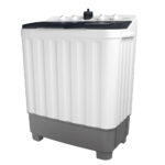 ⁦هيتاشي غسالة  ذات حوضين، سعة 8 كجم، أبيض * رمادي، LTT08JWTMRG⁩ - الصورة ⁦2⁩