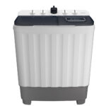 هيتاشي غسالة  ذات حوضين، سعة 8 كجم، أبيض * رمادي، LTT08JWTMRG