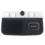 ⁦هيتاشي غسالة  ذات حوضين، سعة 8 كجم، أبيض * رمادي، LTT08JWTMRG⁩ - الصورة ⁦5⁩