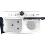 ⁦هيتاشي غسالة  ذات حوضين، سعة 8 كجم، أبيض * رمادي، LTT08JWTMRG⁩ - الصورة ⁦6⁩