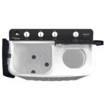 ⁦هيتاشي  غسالة ذات حوضين، سعة 9 كجم، أبيض * رمادي - LTT09JWTMRG⁩ - الصورة ⁦7⁩