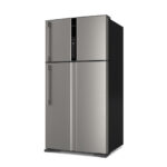 ⁦هيتاشي ثلاجة بفريزر علوي مدمج، سعة 600 لتر (21.2 قدم³) لون فضي – R-V805PS1KVBSL⁩ - الصورة ⁦2⁩