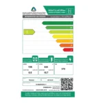 ⁦ثلاجة هيتاشي بابين 21.2 قدم سعة 600لتر تجميد سريع لون أبيض تبريد بخار - R-V805PS1KV1-TWH⁩ - الصورة ⁦8⁩
