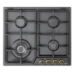 موقد غاز البا 60 سم بيلت ان 4 عيون غاز هيفي ديوتي اسود مفاتيح كلاسيك صنع في ايطاليا AS ENF65-445 AND