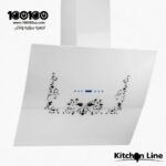 كيتشن لاين شفاط زجاجي حرف تي 90 سم - KLG-2020 WHIТЕ