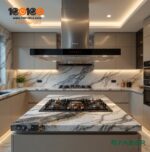 ⁦كيتشن لاين شفاط زجاجي ذكي جزيرة 90 سم من فابر - STILO GLASS SMART   ⁩ - الصورة ⁦5⁩