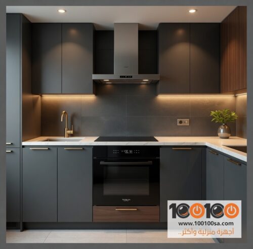 ⁦كيتشن لاين فرن كهرباء 11 وظائف 60 سم لون أسود -  KL60ET11F-1⁩ - الصورة ⁦5⁩